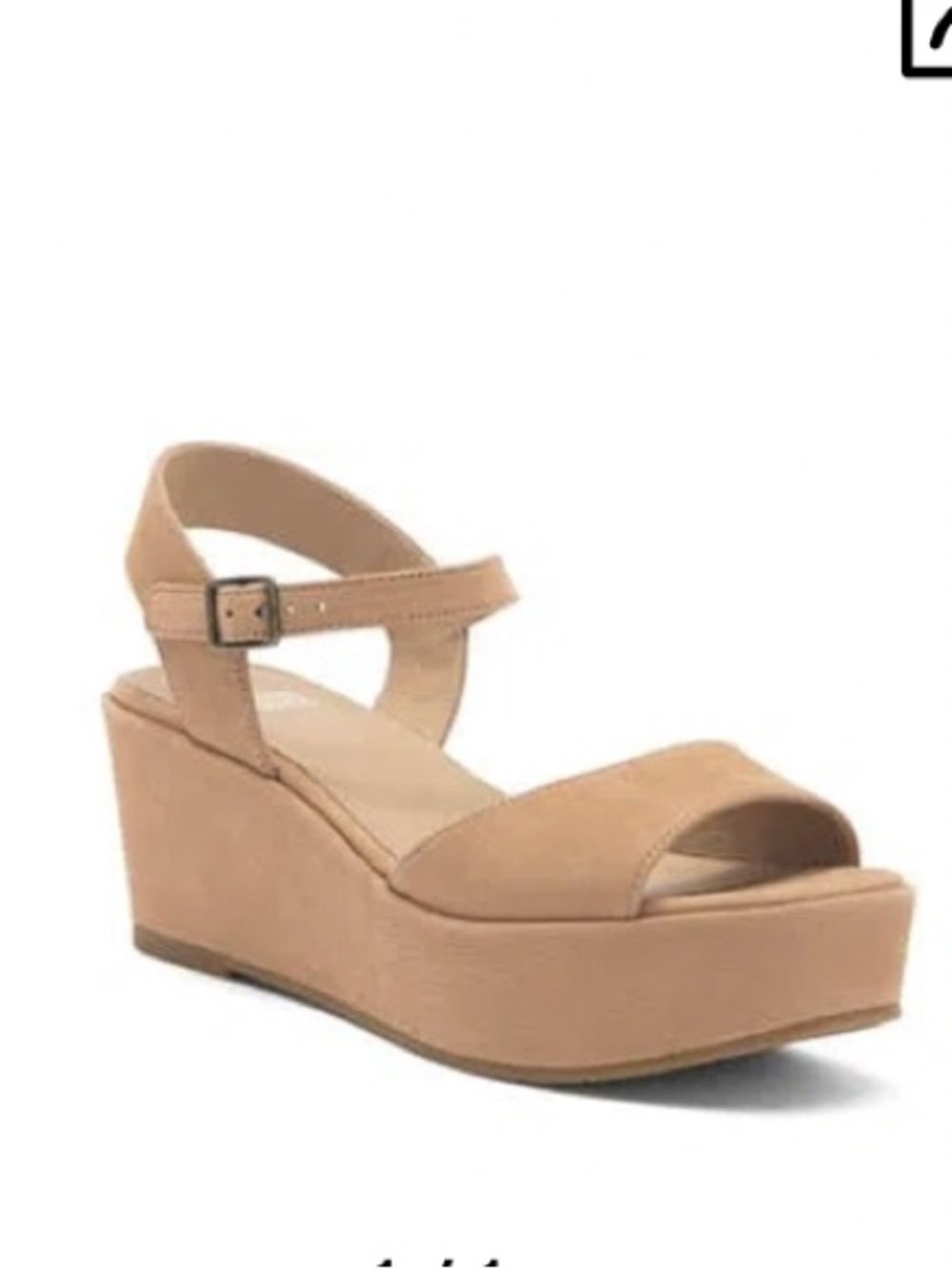 Eileen Fisher Platform Sandal in Latte Tan